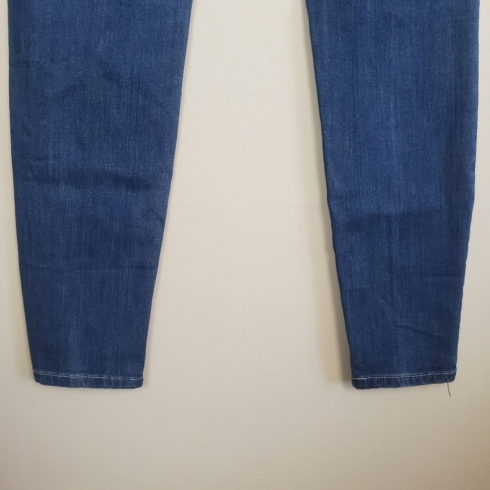 Express 6 Vintage Low Rise Skinny Medium Wash Jegging stretch Jeans Y2K - Picture 8 of 15